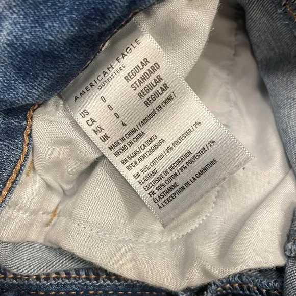 American Eagle “Next Level Stretch” super High Rise Jeggings size 0 - Picture 9 of 16